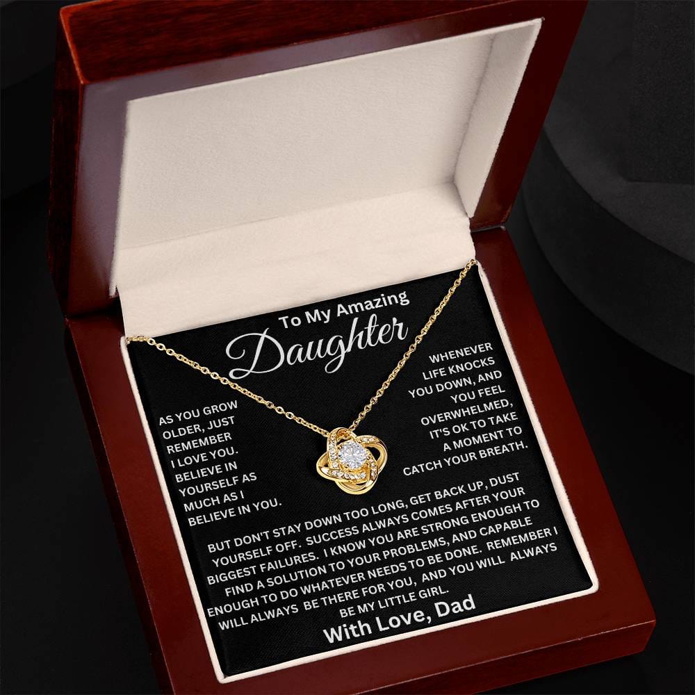 Daughter-Success Always Comes Necklace