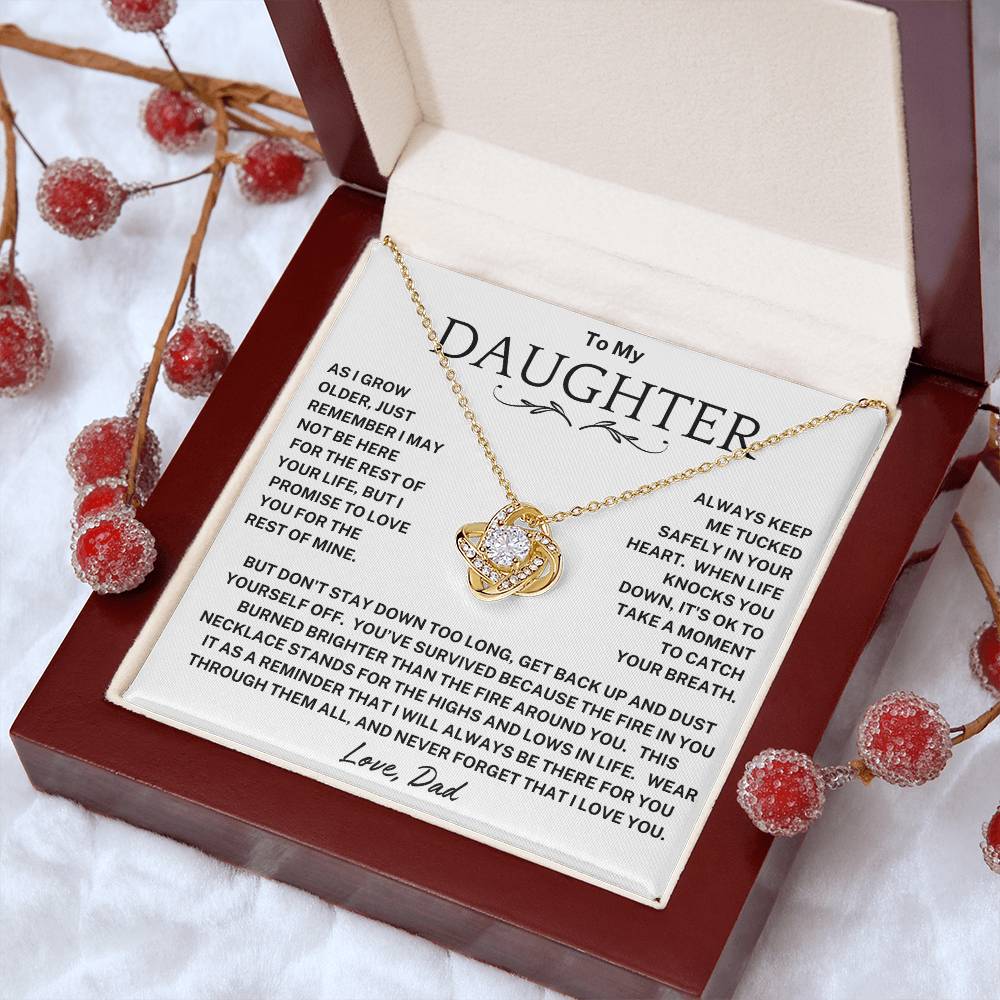 Daughter-Tucked In Your Heart Necklace