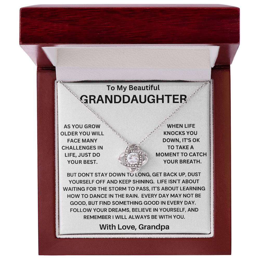 Granddaughter- Catch Your Breath Necklace