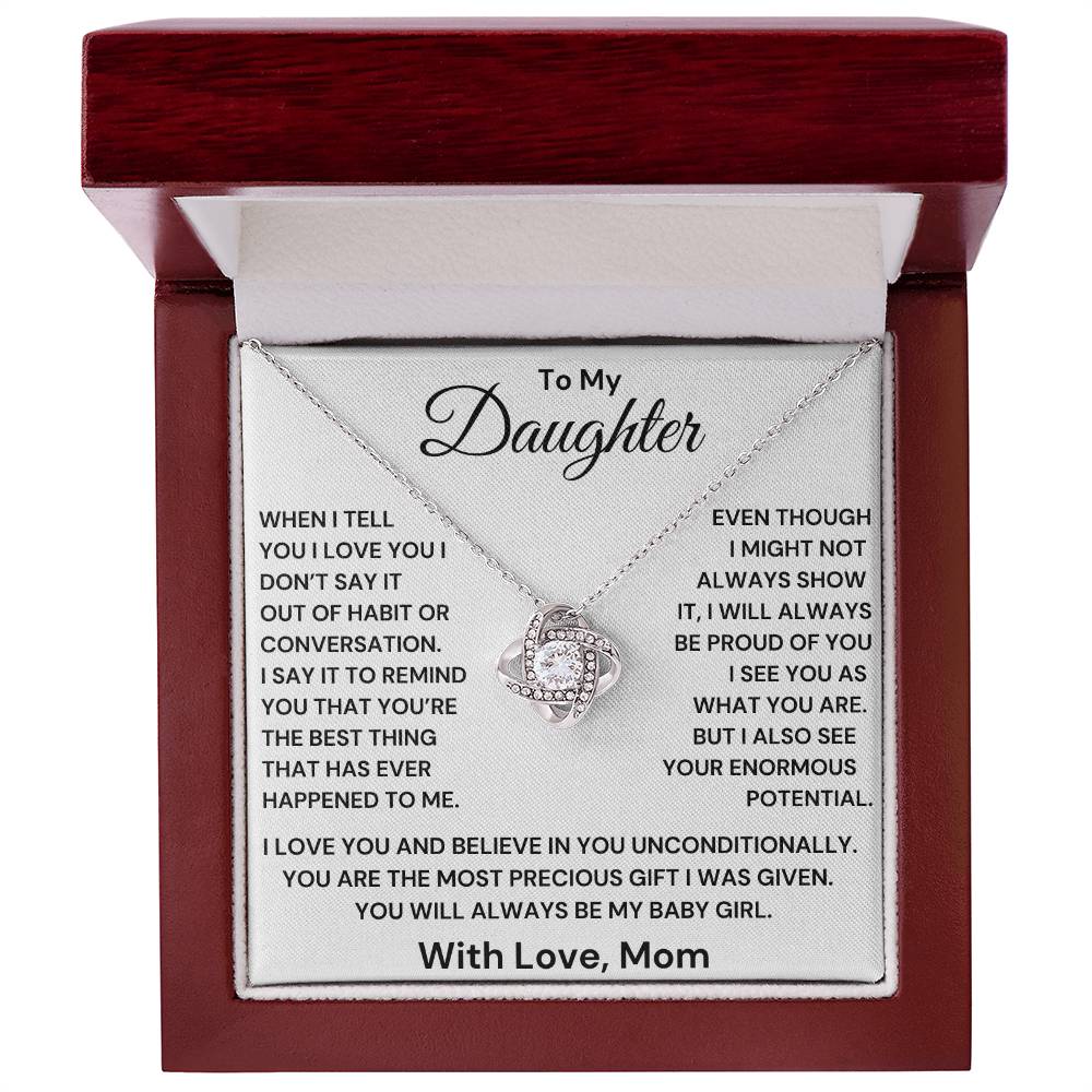 Daughter- I Will Always Be Proud Of You Necklace