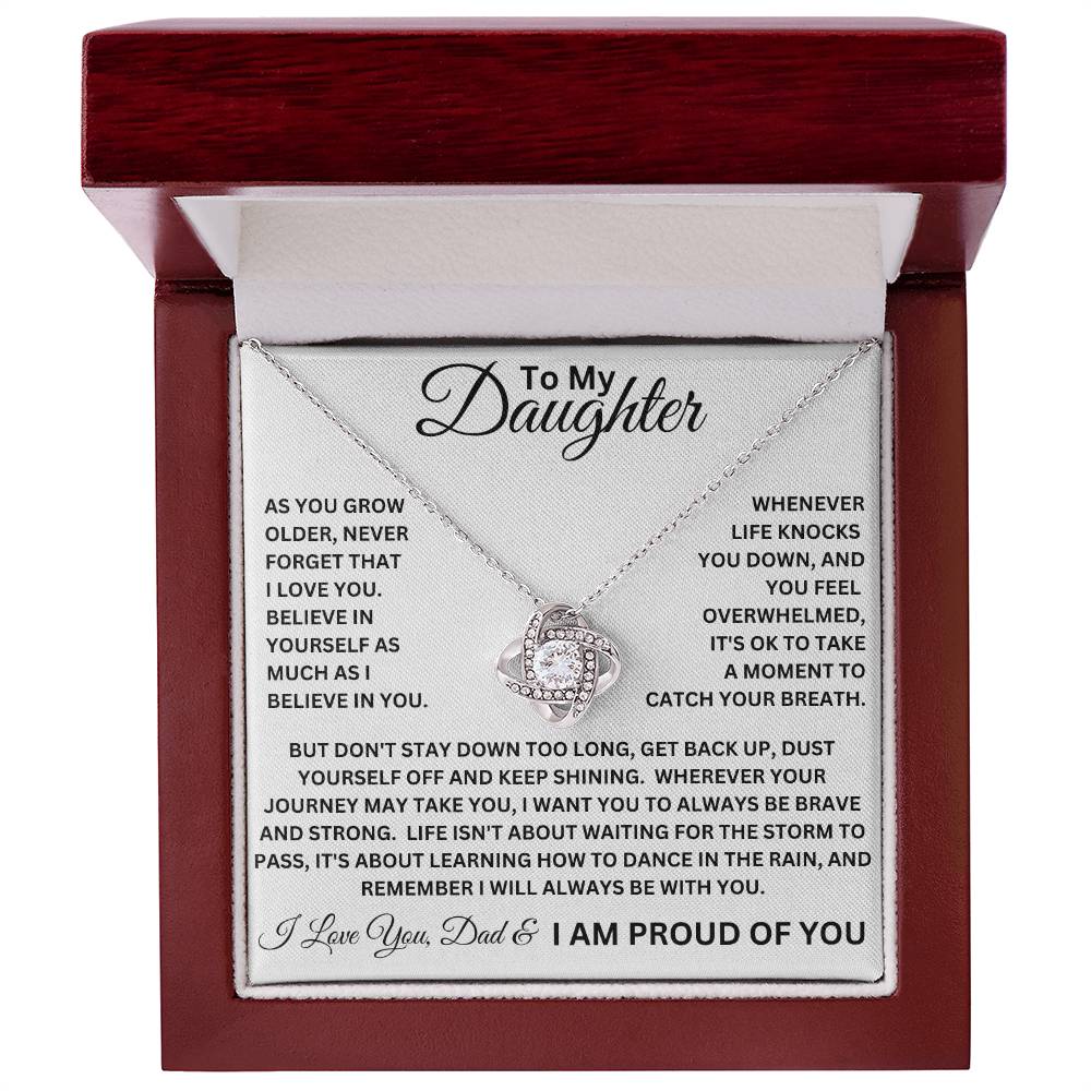 Daughter - I Am Proud Of You Necklace