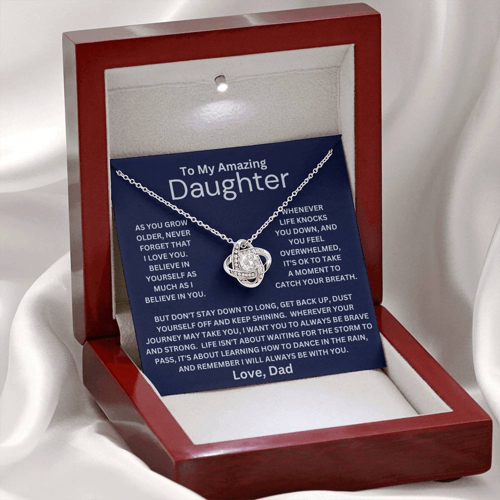 Daughter- Be Brave And Strong Necklace