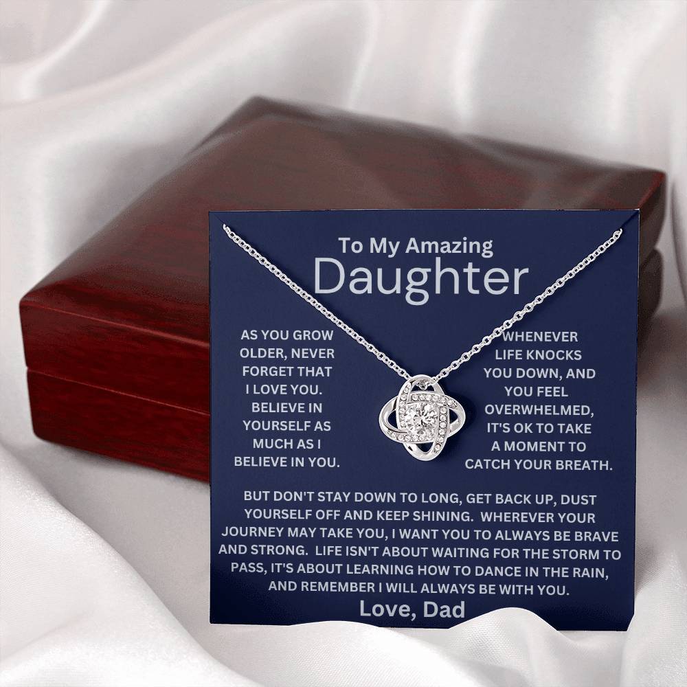 Daughter- Be Brave And Strong Necklace