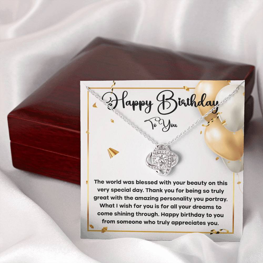 Happy Birthday To You Necklace