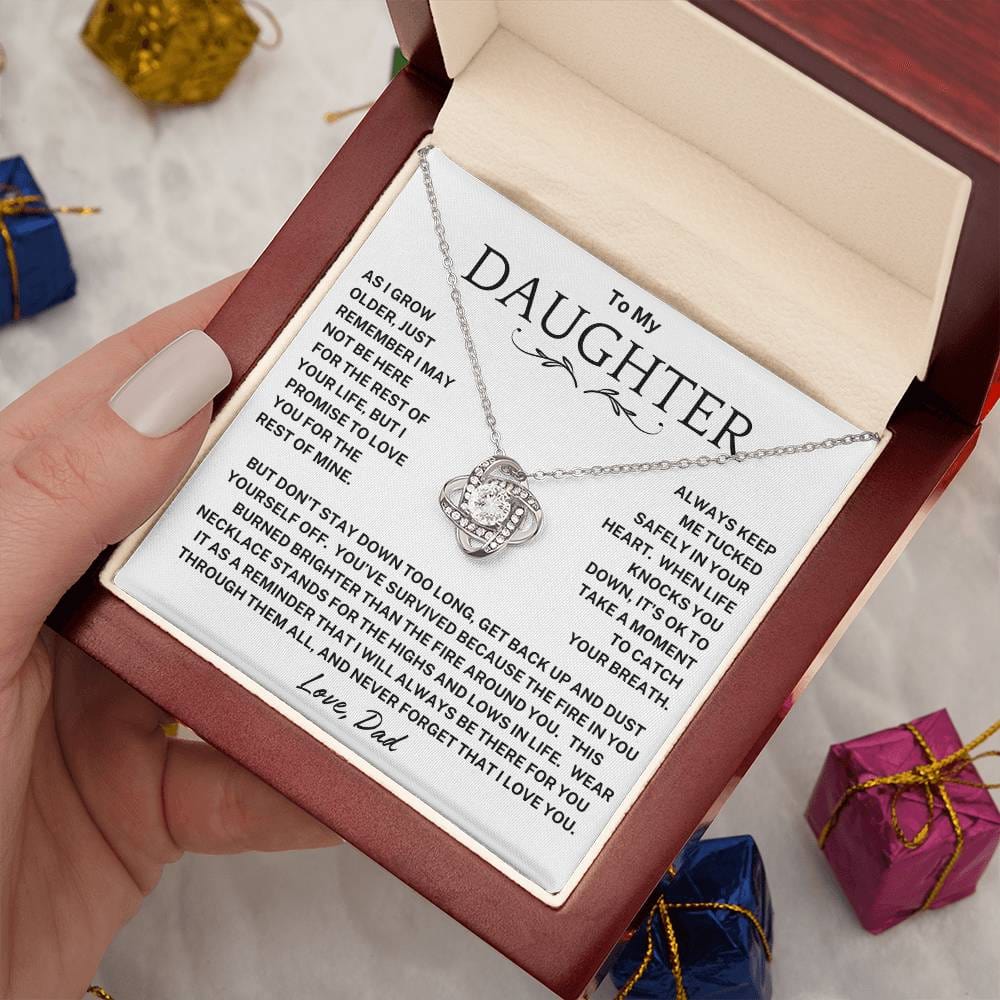 Daughter-Tucked In Your Heart Necklace