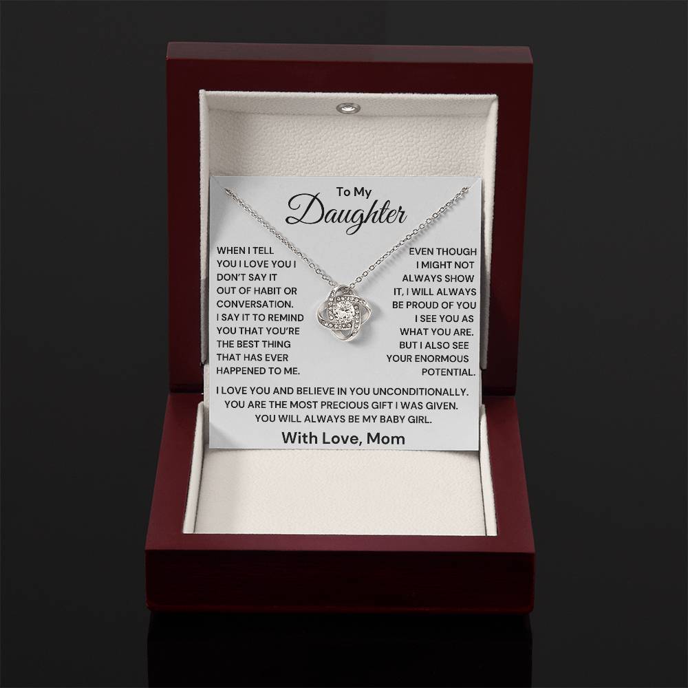 Daughter- I Will Always Be Proud Of You Necklace