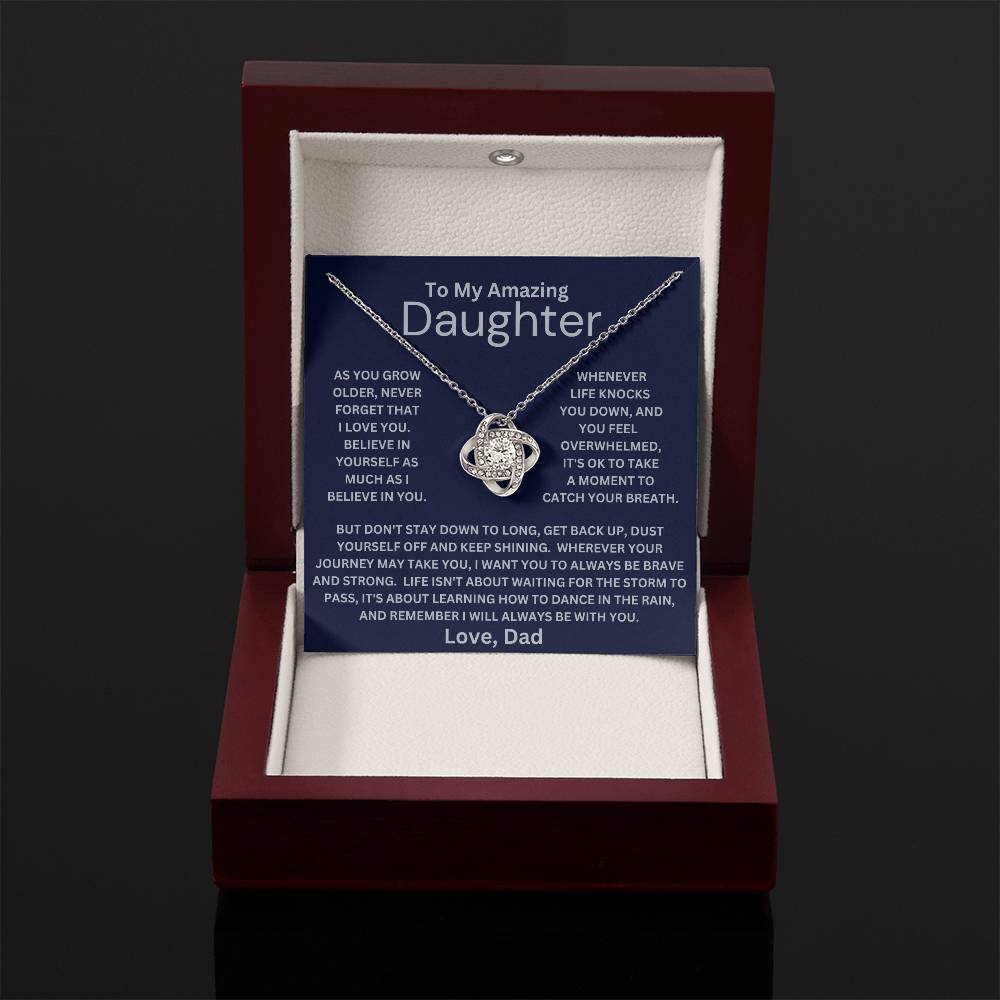 Daughter- Be Brave And Strong Necklace