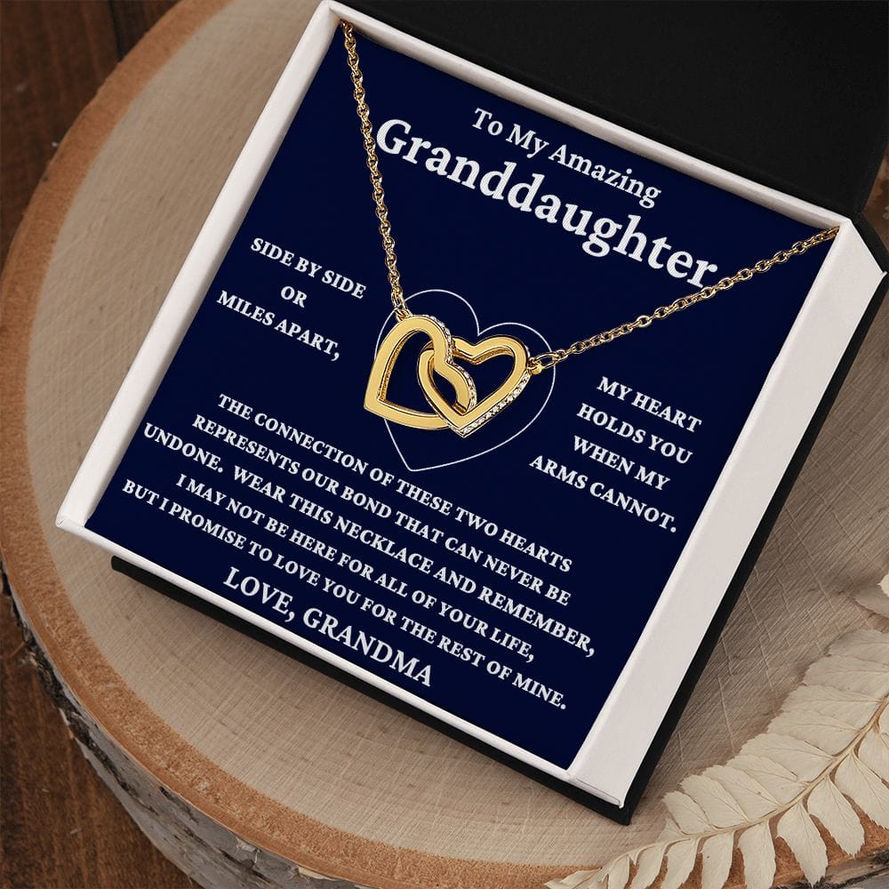 Granddaughter-Connection of these two hearts-Necklace