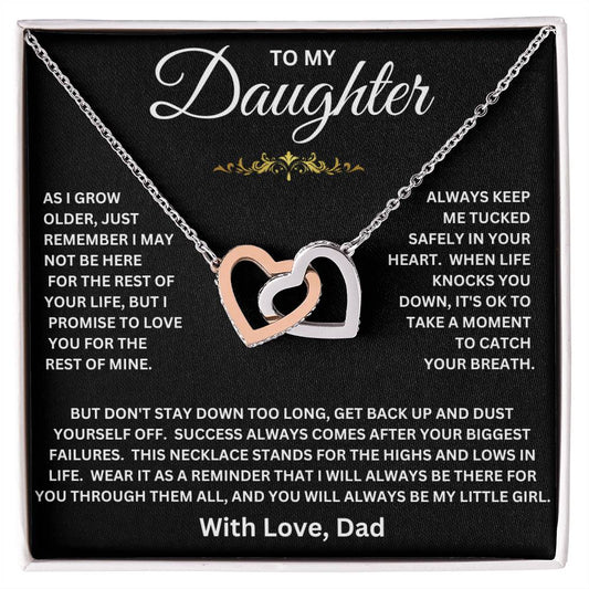 Daughter - You Are My Heart Necklace