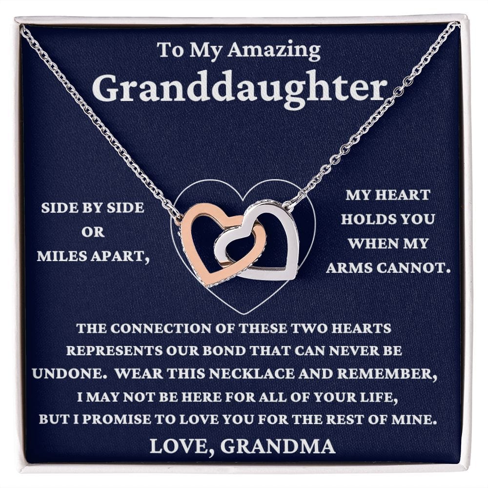 Granddaughter-Connection of these two hearts-Necklace