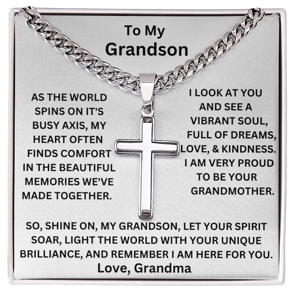 Grandson-Memories-Cuban Chain&Cross