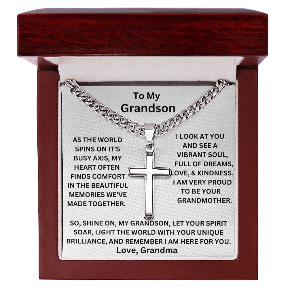 Grandson-Memories-Cuban Chain&Cross