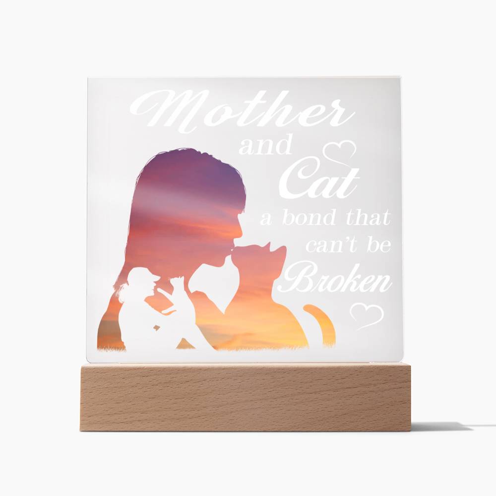 Mother & Cat Acrylic