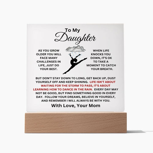 Daughter-Dance In The Rain Plaque