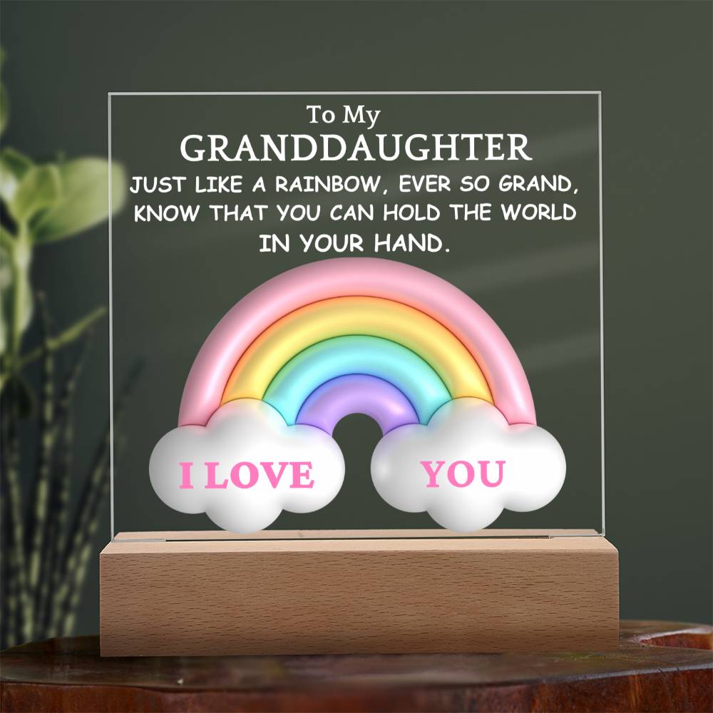 Granddaughter-Rainbow Cloud Nightlight