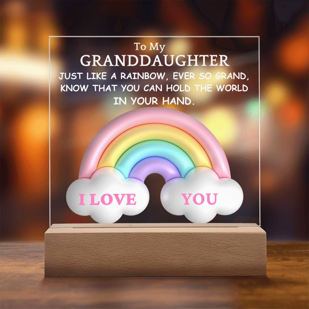 Granddaughter-Rainbow Cloud Nightlight