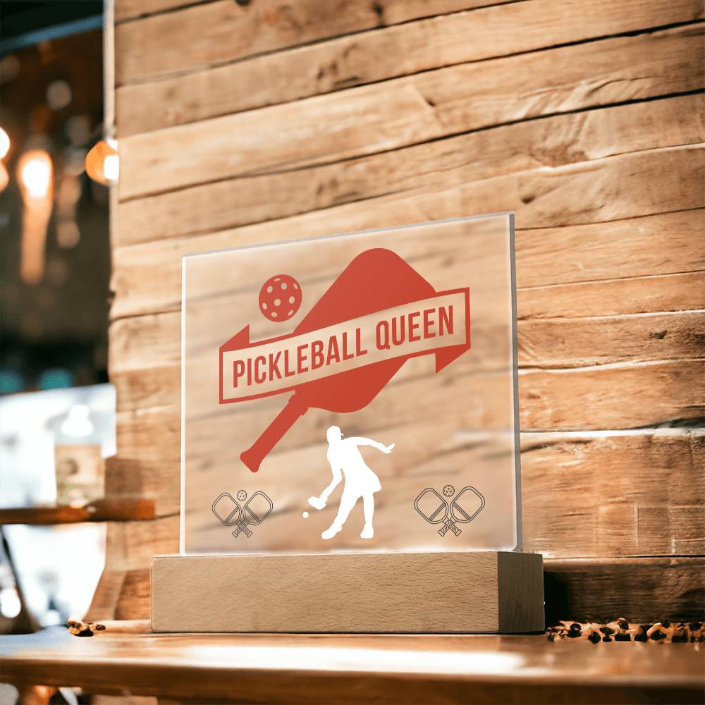 Pickleball Queen LED Acrylic Plaque