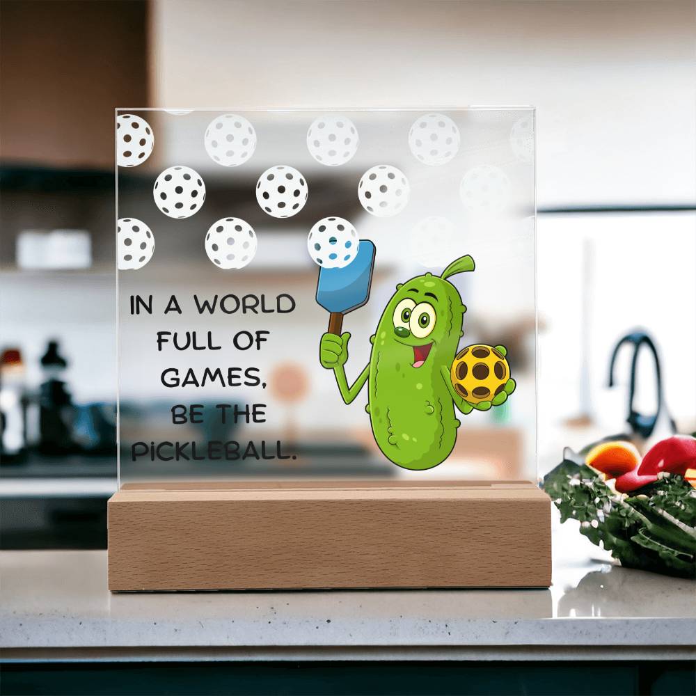 Pickleball Pickle -  LED Acrylic Plaque