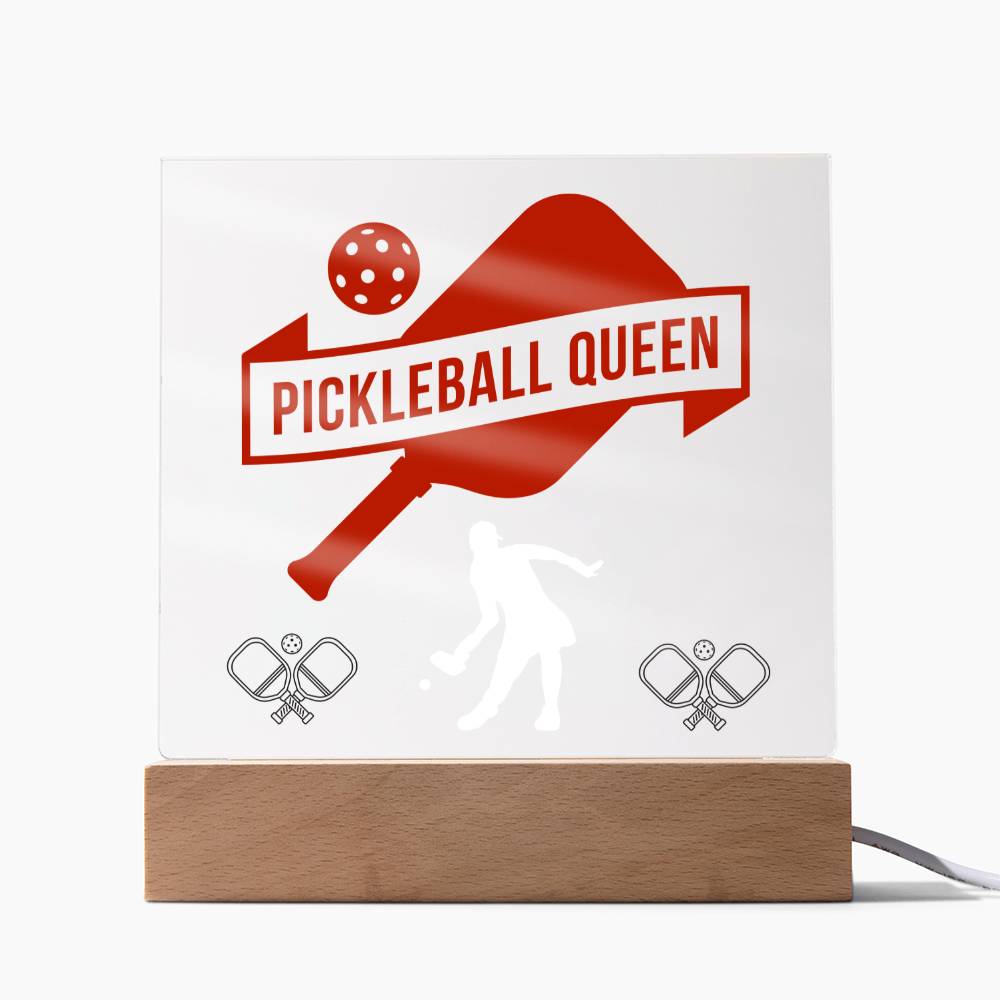 Pickleball Queen LED Acrylic Plaque