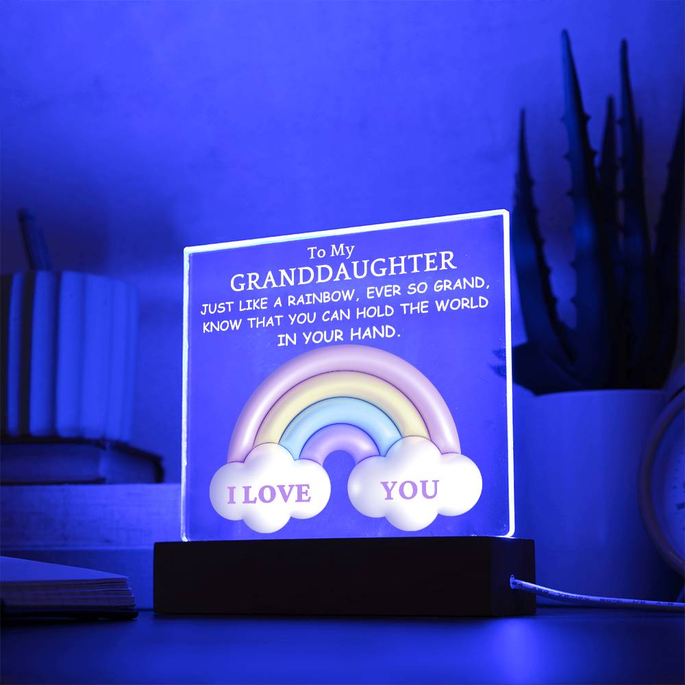 Granddaughter-Rainbow Cloud Nightlight