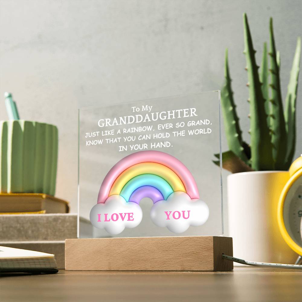 Granddaughter-Rainbow Cloud Nightlight