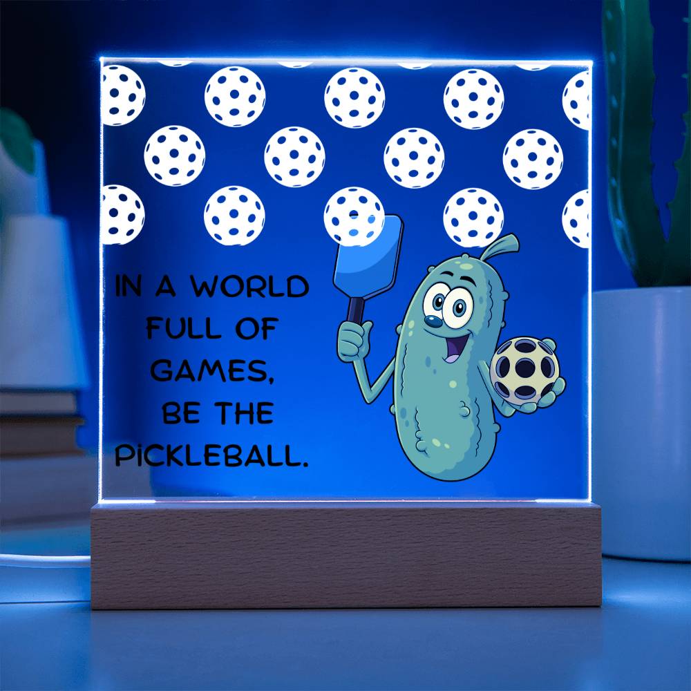 Pickleball Pickle -  LED Acrylic Plaque