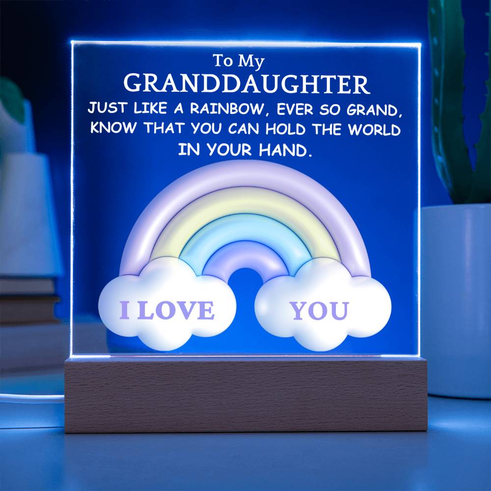 Granddaughter-Rainbow Cloud Nightlight