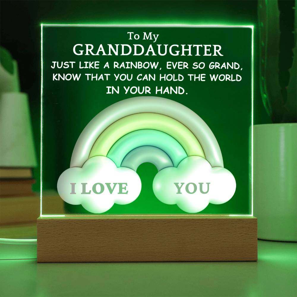 Granddaughter-Rainbow Cloud Nightlight