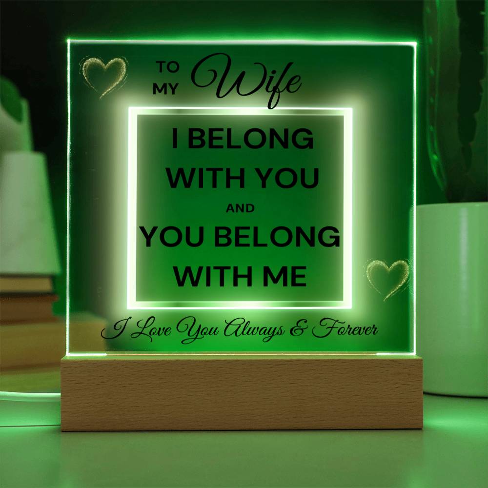 Wife - You Belong With Me Acrylic