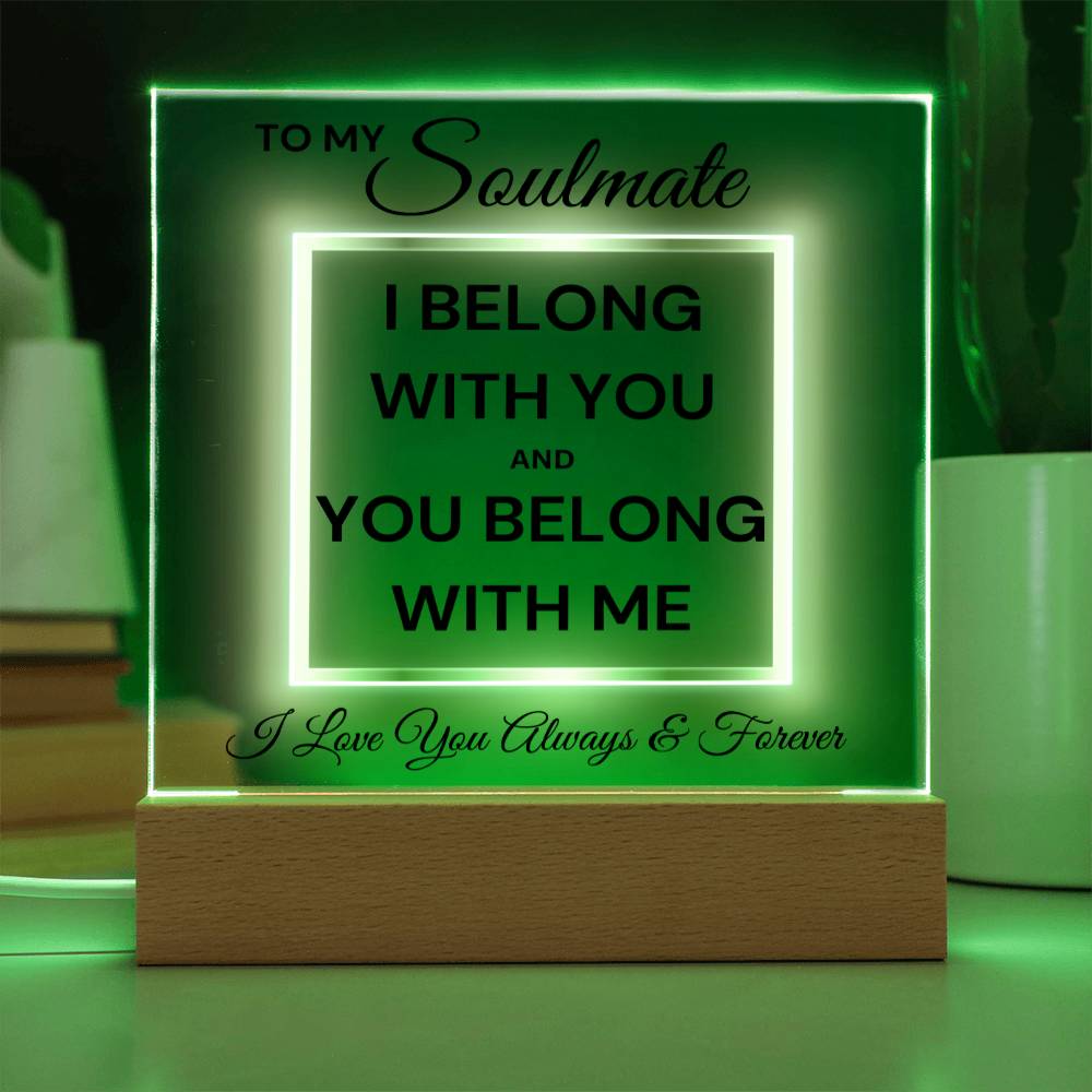 Soulmate - We Belong LED Acrylic