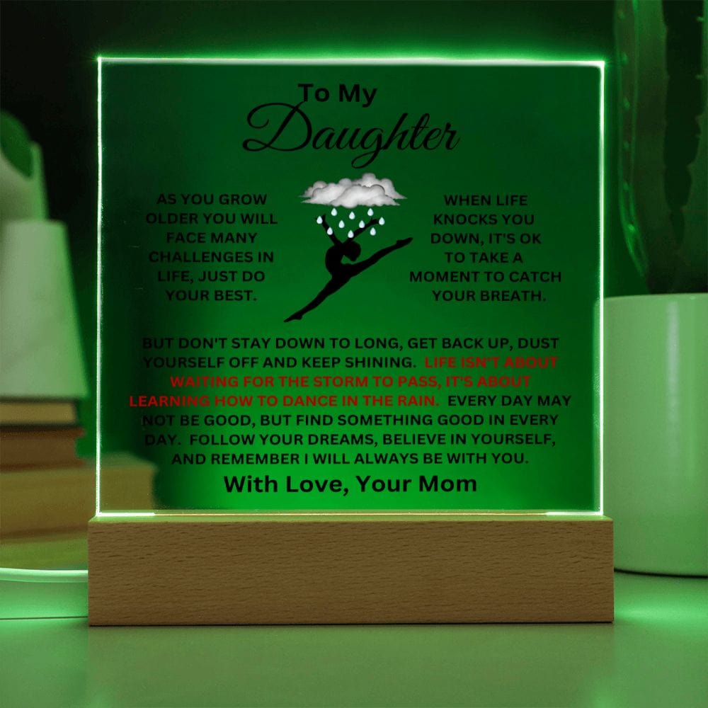 Daughter-Dance In The Rain Plaque