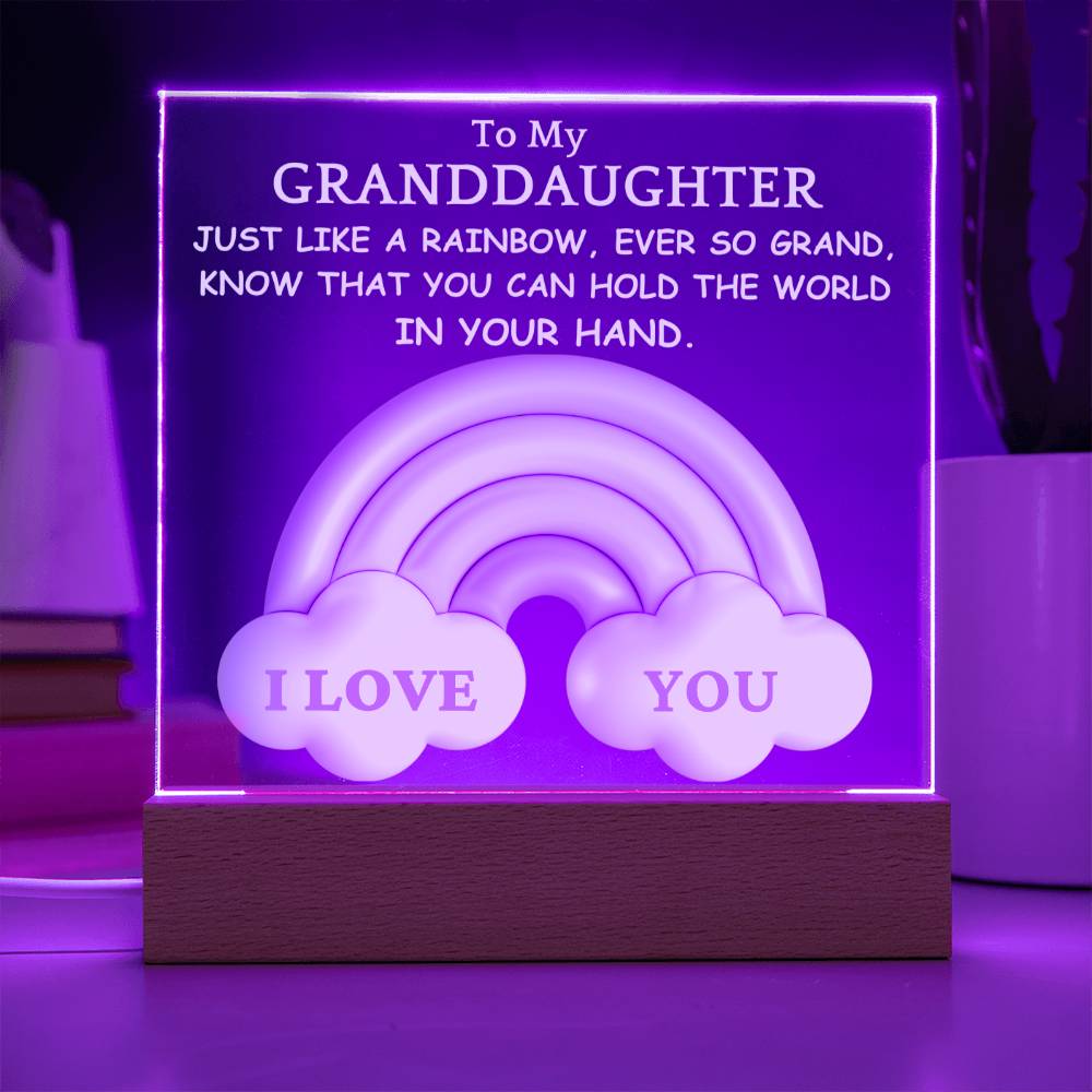 Granddaughter-Rainbow Cloud Nightlight