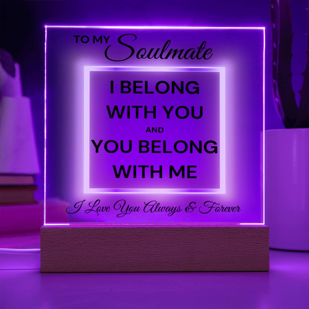 Soulmate - We Belong LED Acrylic