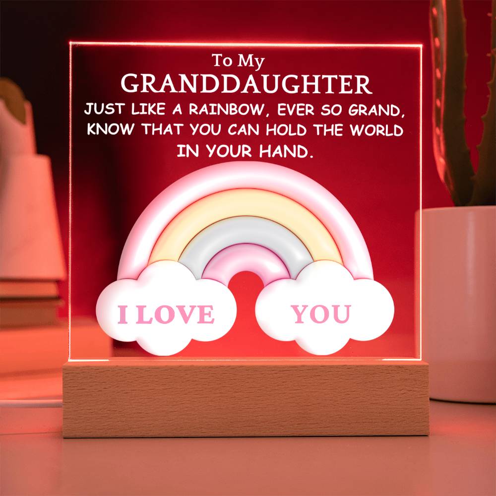 Granddaughter-Rainbow Cloud Nightlight