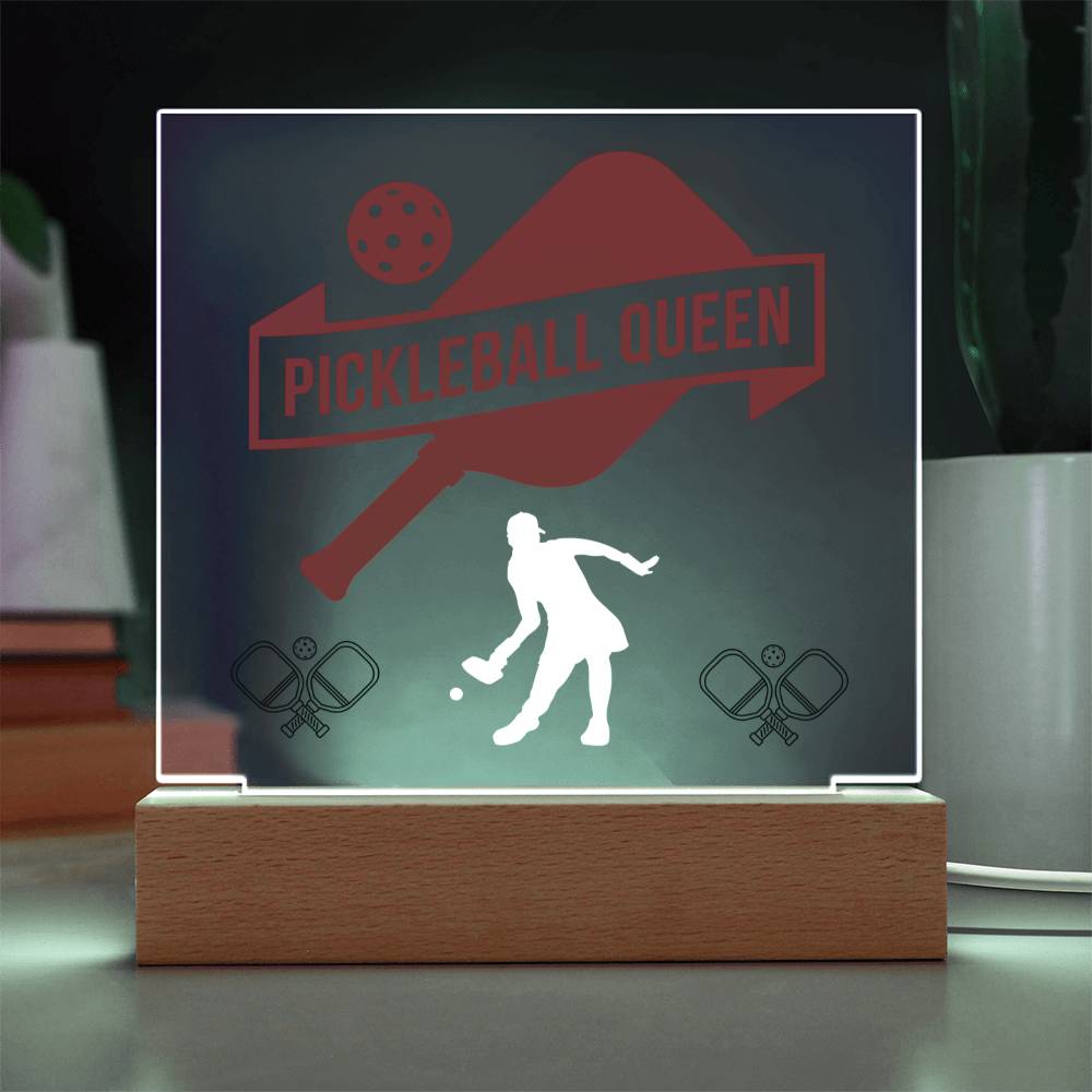 Pickleball Queen LED Acrylic Plaque