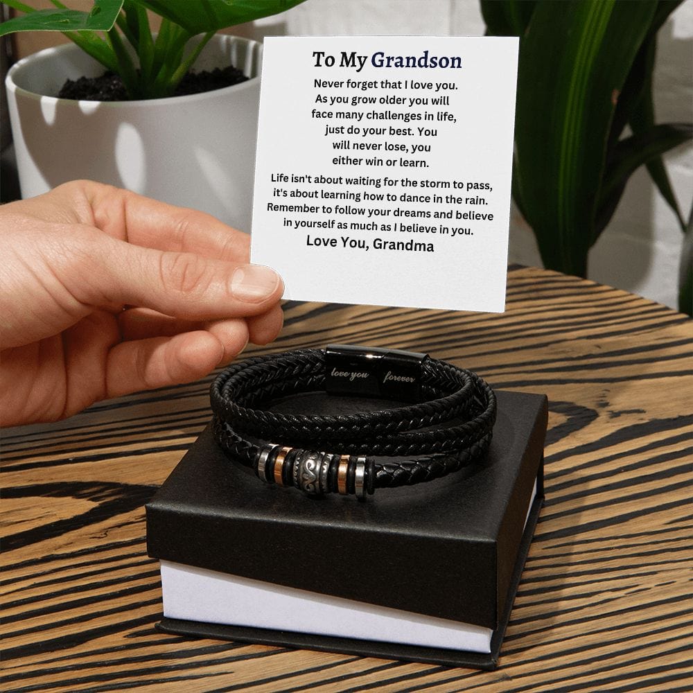 Grandson-Never Forget-Bracelet