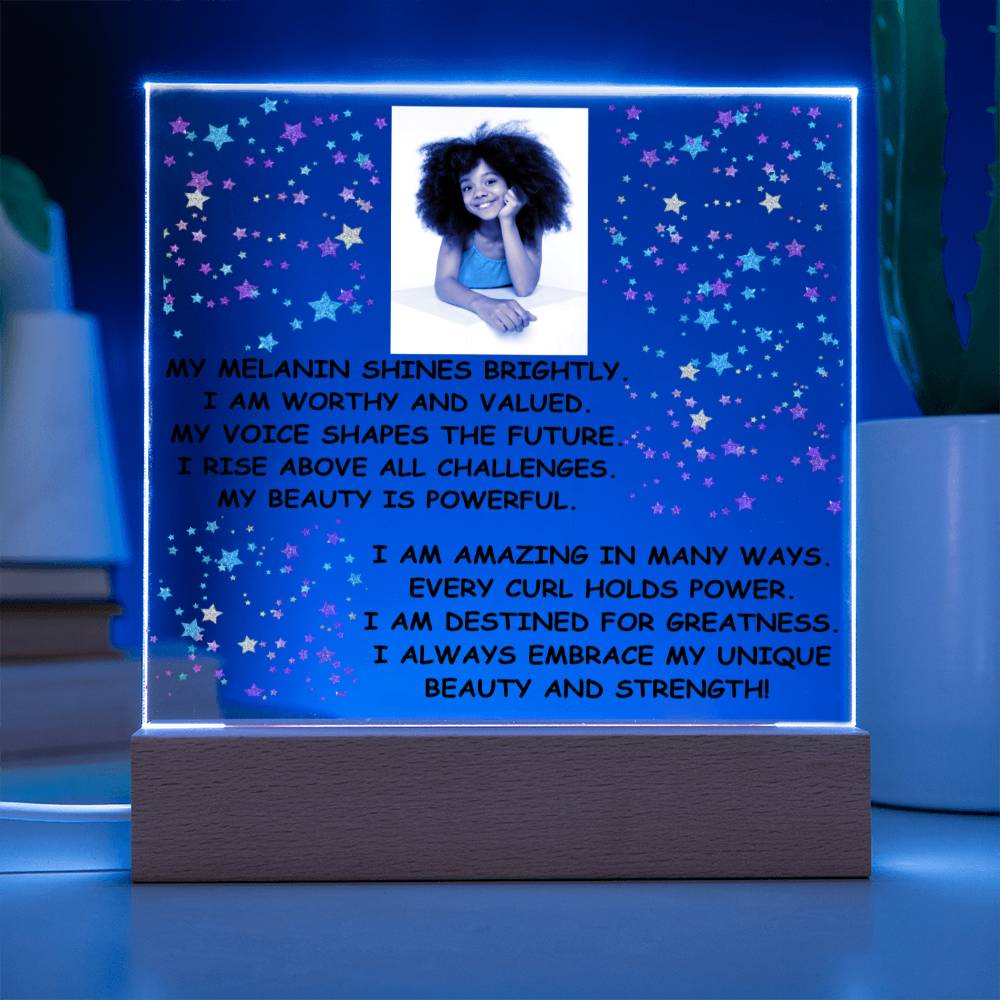 Rise Above All Challanges Affirmation Nightlight