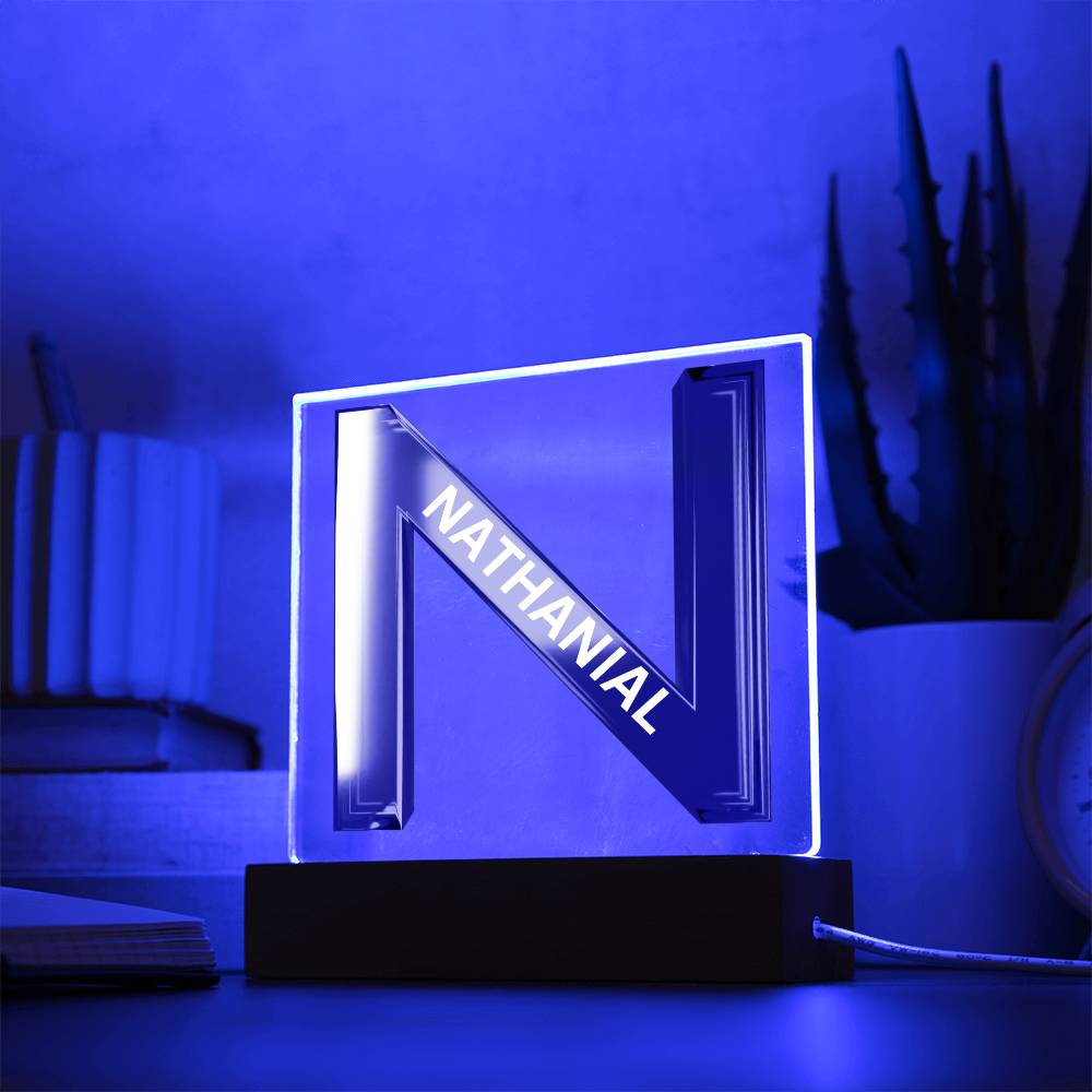 Letter N Personalized Nightlight