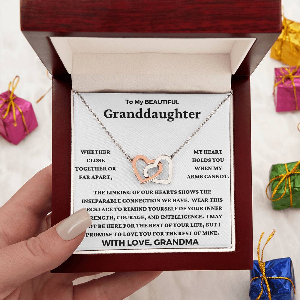 Granddaughter-Linking Of Our Hearts Necklace