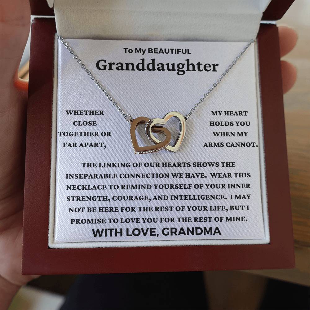 Granddaughter-Linking Of Our Hearts Necklace