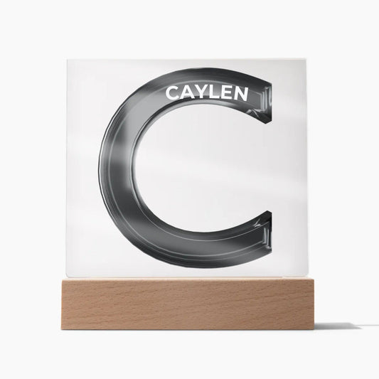 Letter C Acrylic LED Plaque