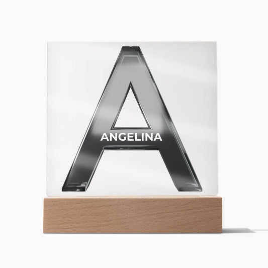 Letter "A" Personalized Nightlight