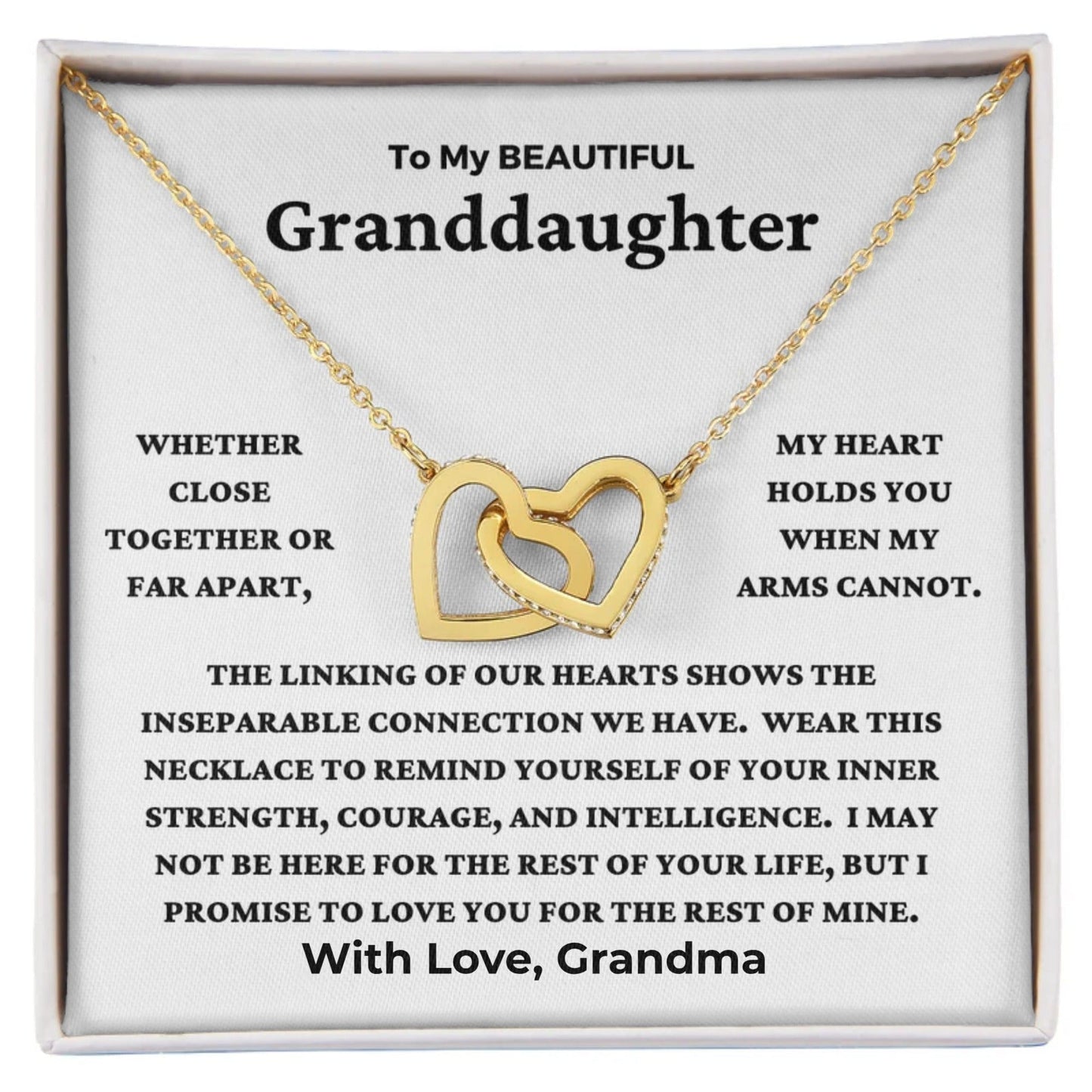 Granddaughter-Linking Of Our Hearts Necklace